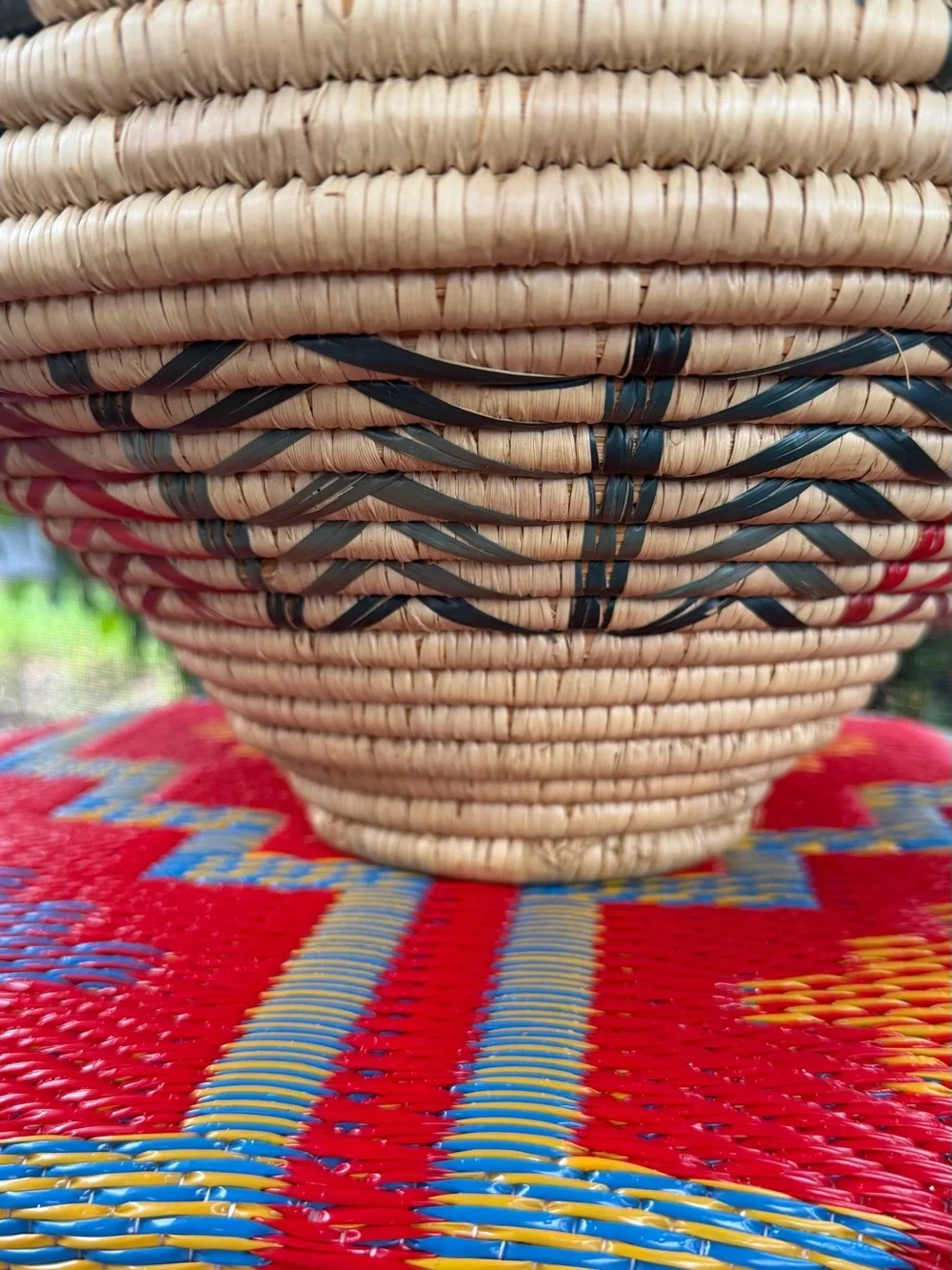 Vintage~ Native American Yupik Alaskan Basket - Hand Woven 19